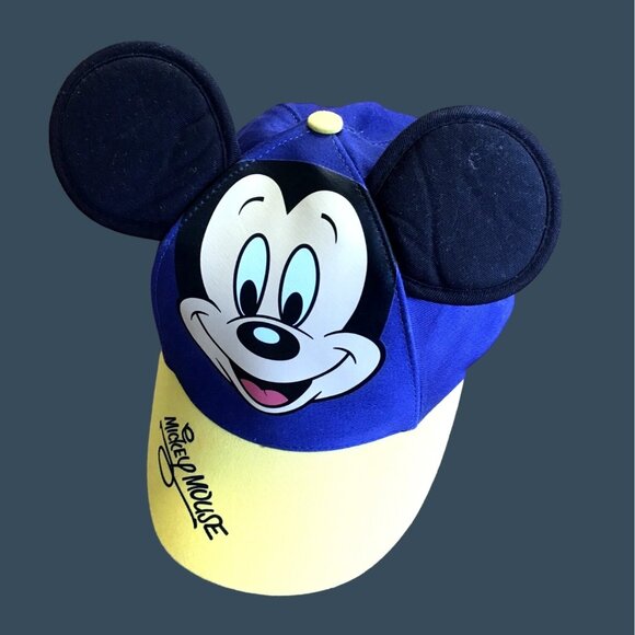 DISNEY- KIDS MICKEY MOUSE EMBROIDED YOUTH BASEBALL HAT ADJUSTABLE BACK CLOSURE - Picture 1 of 5